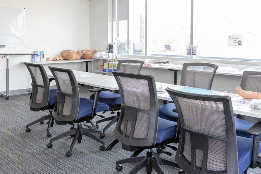 chairs in skills lab