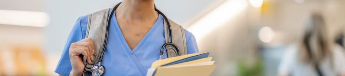 Nurse posing and smiling